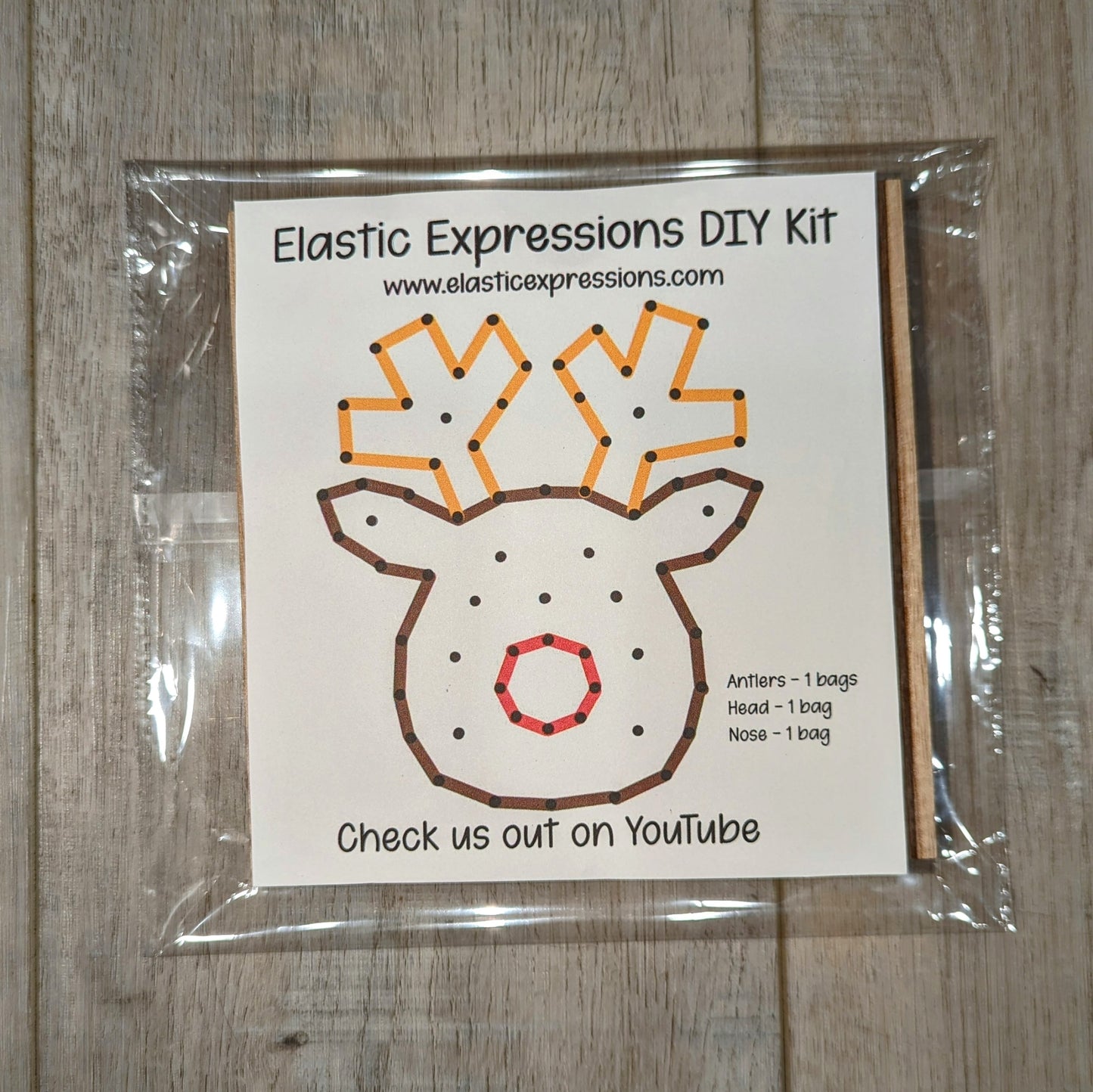 DIY Rubber Band Art Kit - Reindeer