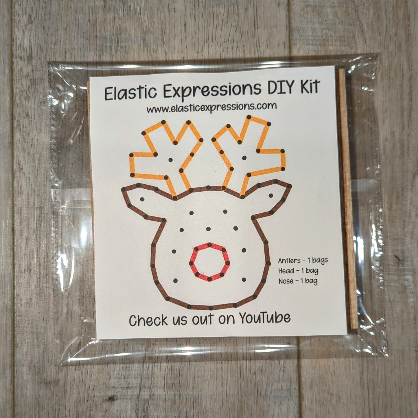 Rudy - DIY Reindeer Rubber Band Art Kit
