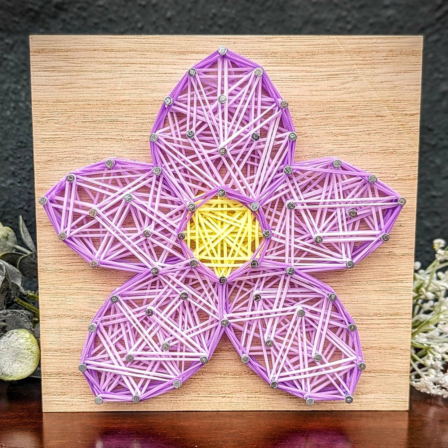 DIY Rubber Band Art - Flower