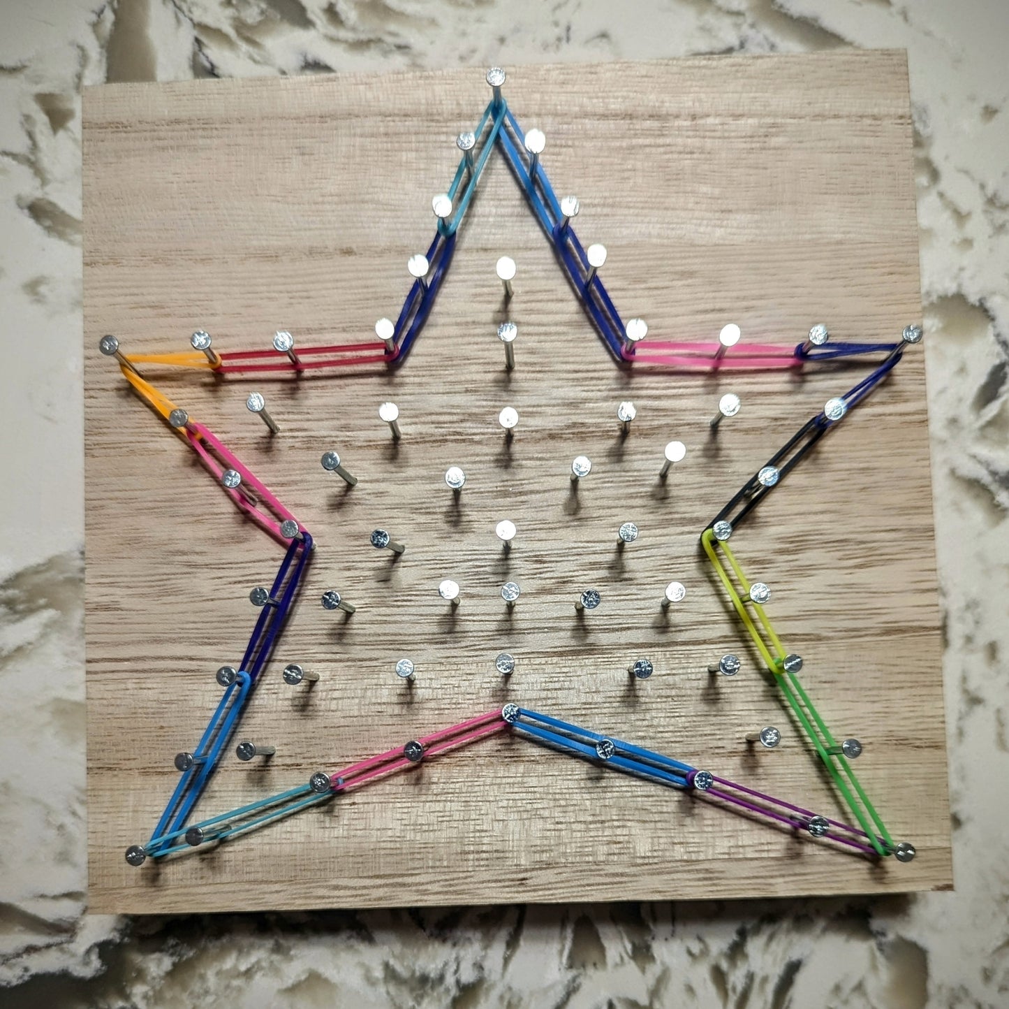 DIY Rubber Band Art Kit - Rainbow Star