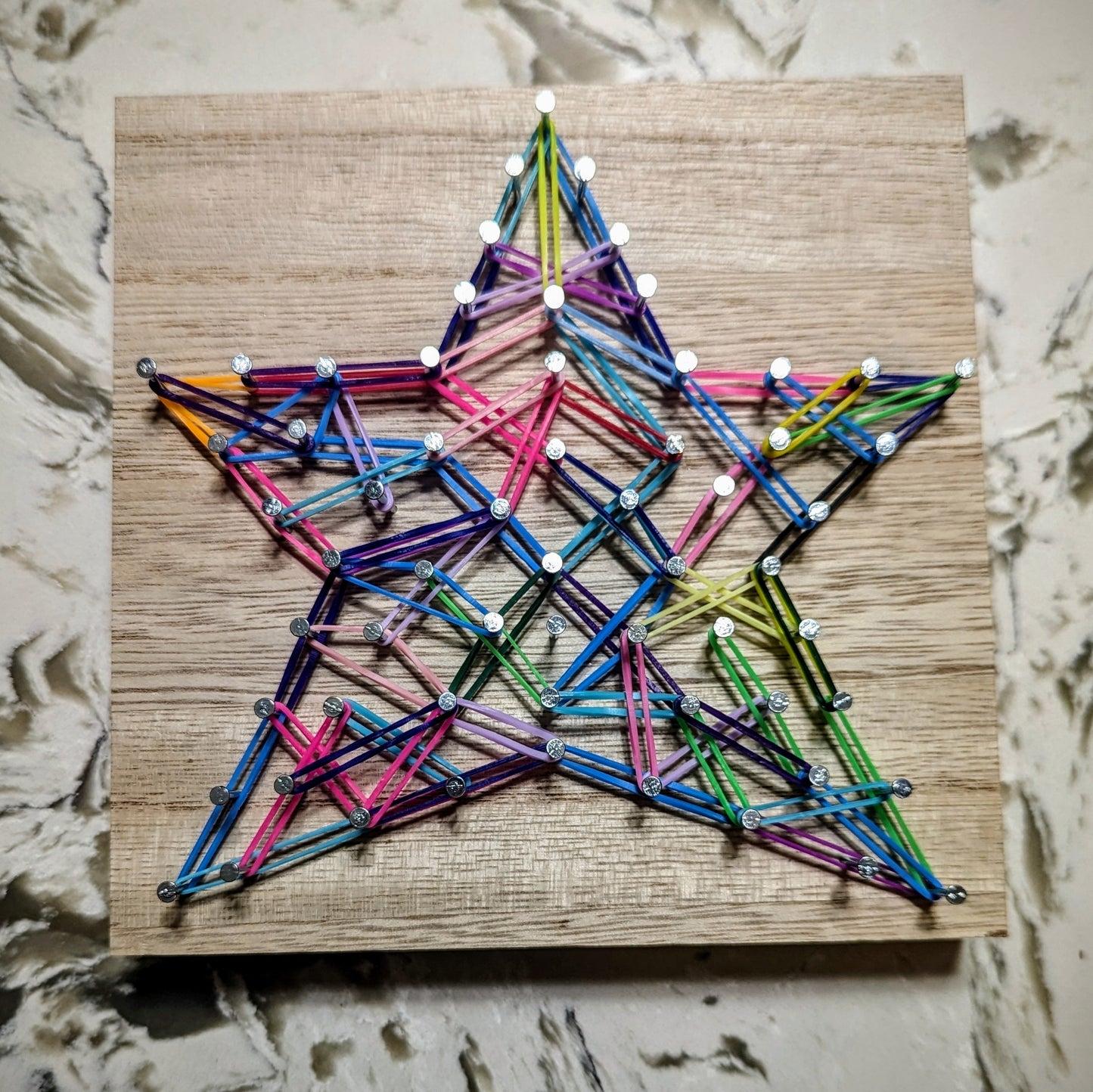 DIY Rubber Band Art Kit - Rainbow Star