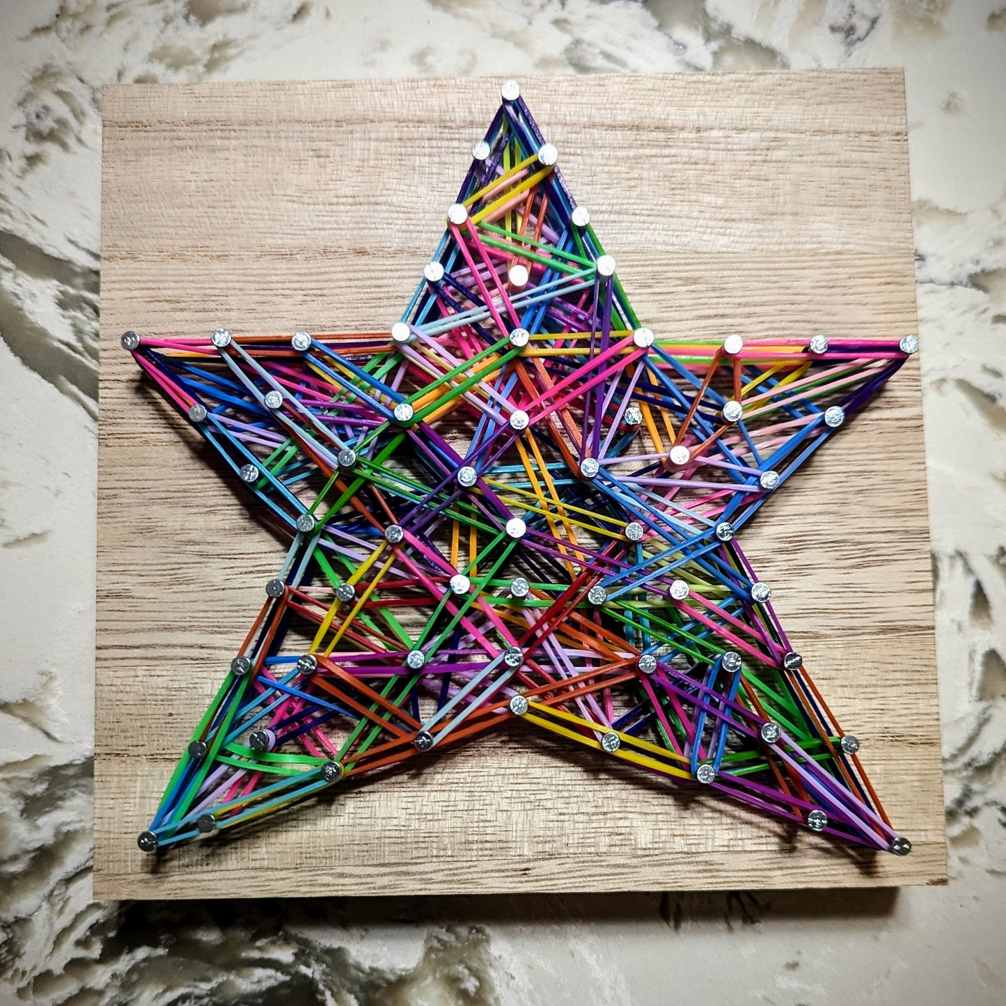 DIY Rubber Band Art Kit - Rainbow Star