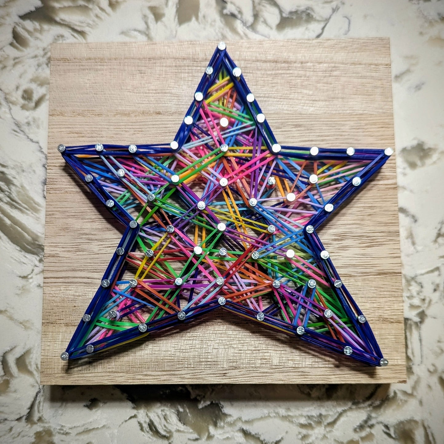 DIY Rubber Band Art Kit - Rainbow Star