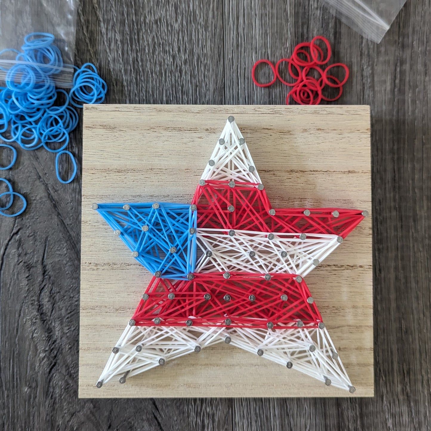 DIY Rubber Band Art Kit - Flag Star