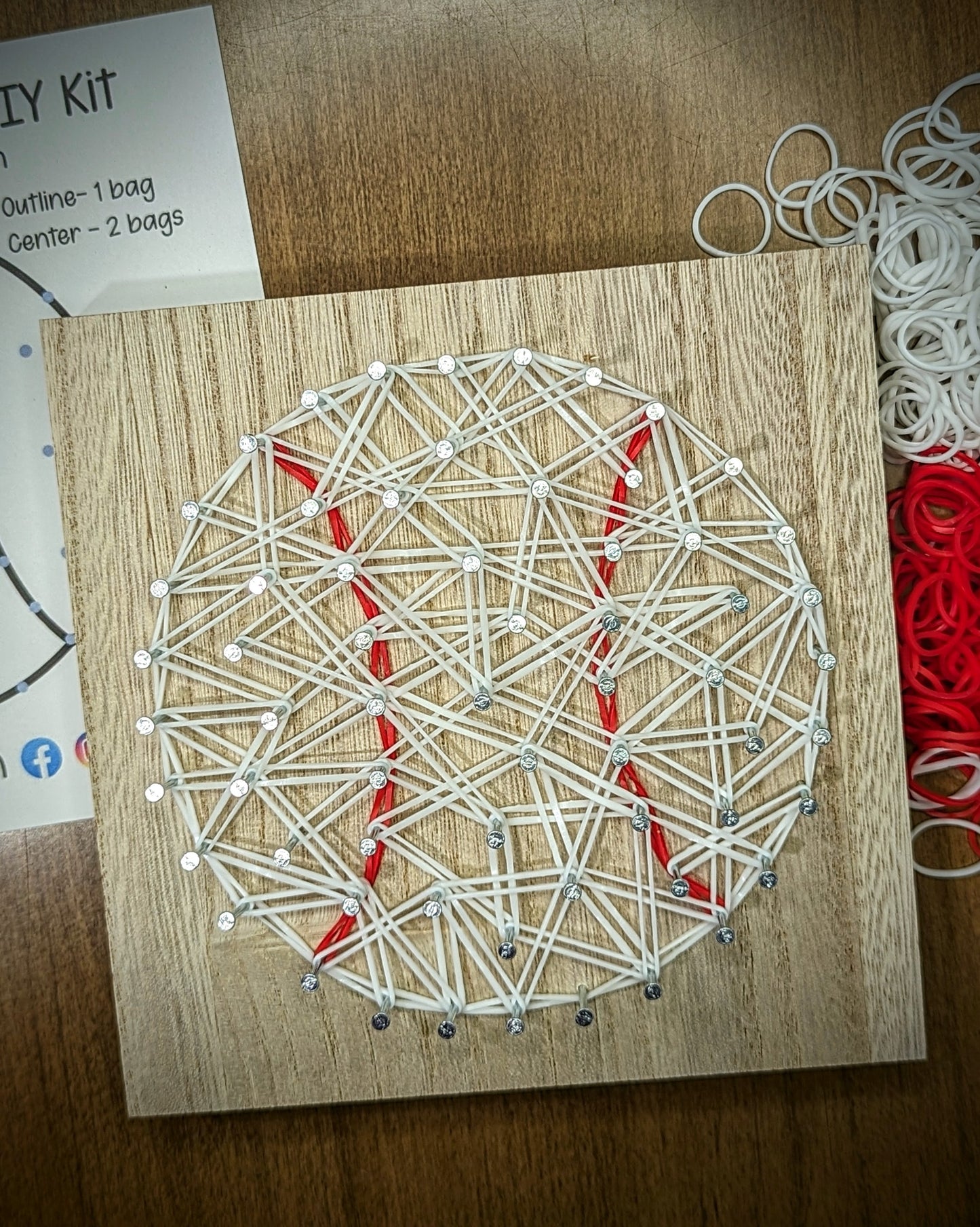 DIY Rubber Band Art Kit - Baseball