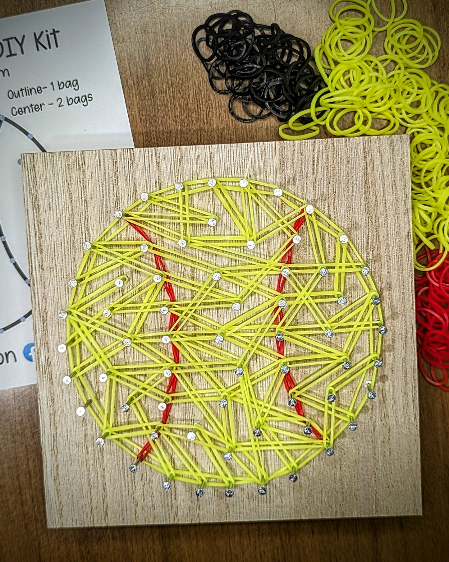 DIY Rubber Band Art Kit - Softball