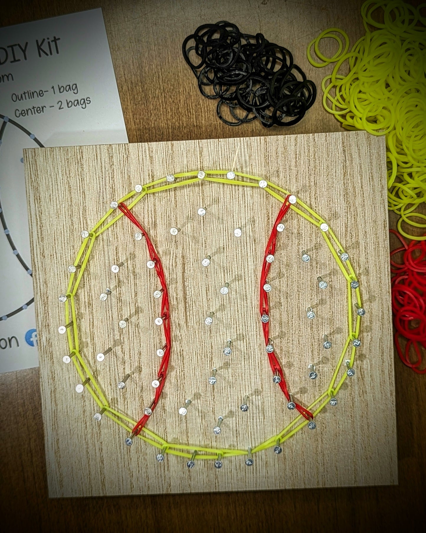 DIY Rubber Band Art Kit - Softball